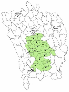 Harta teritoriului GAL Podu Inalt